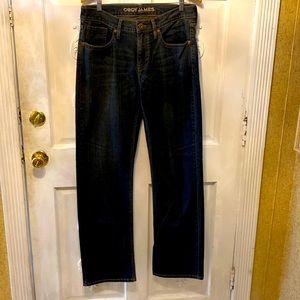 Cody James dark wash denim stitched pockets W32xL34 brand new